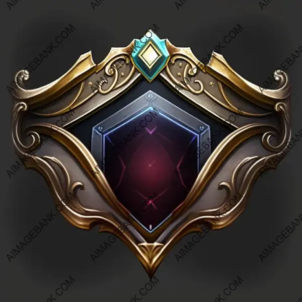 Top Metal Banner with Shimmering Gem