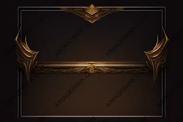 League of Legends Game with Stylish Gold Metal Frame