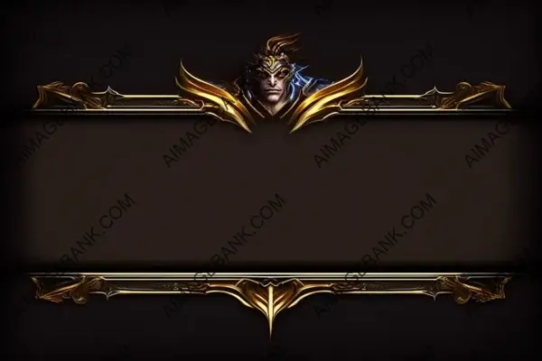 Gold Metal Frame for an Enhanced League of Legends Experience