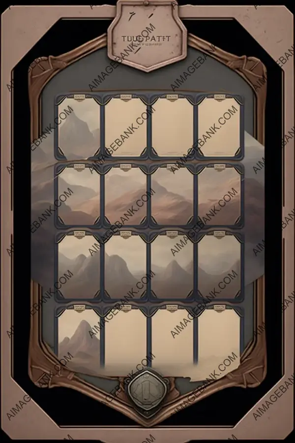 High-Fantasy Board Frame Enhances Card Game Experience