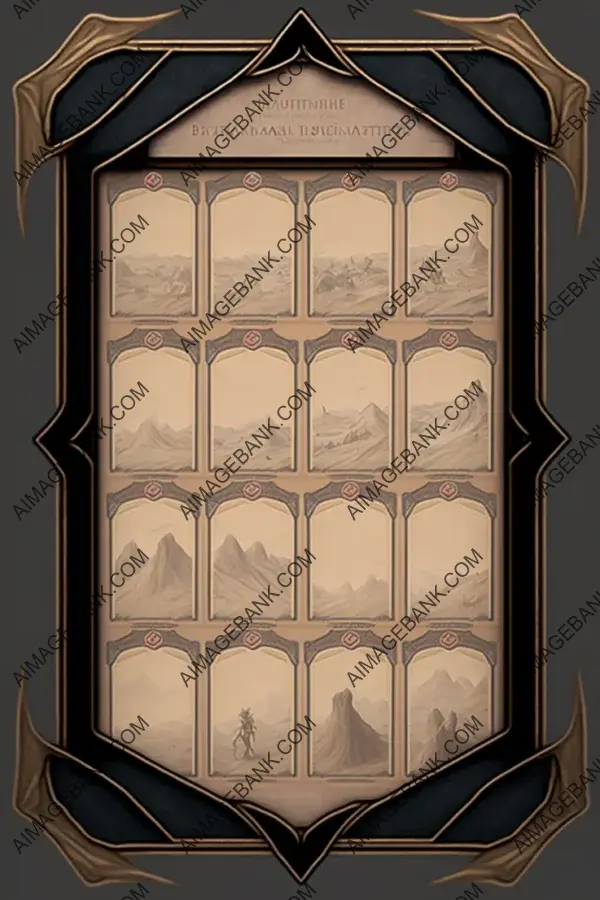 Board Frame Designed for High-Fantasy Card Game