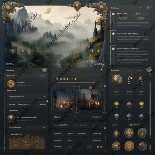 Gritty High-Fantasy UI Asset Pack for User Interfaces