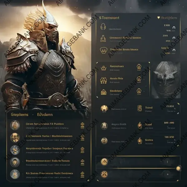 High-Fantasy UI with Gritty Aesthetics for User Interfaces