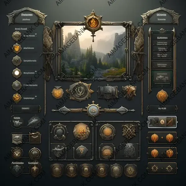 Gritty High-Fantasy UI to Enhance User Interfaces