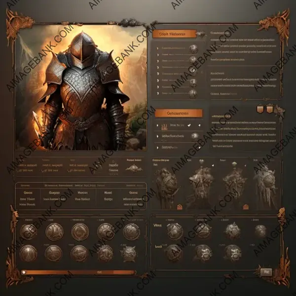 High-Fantasy UI Asset Pack with Gritty Elements