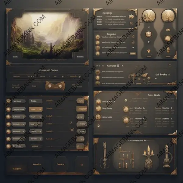 High-Fantasy UI Asset Pack for User Interfaces