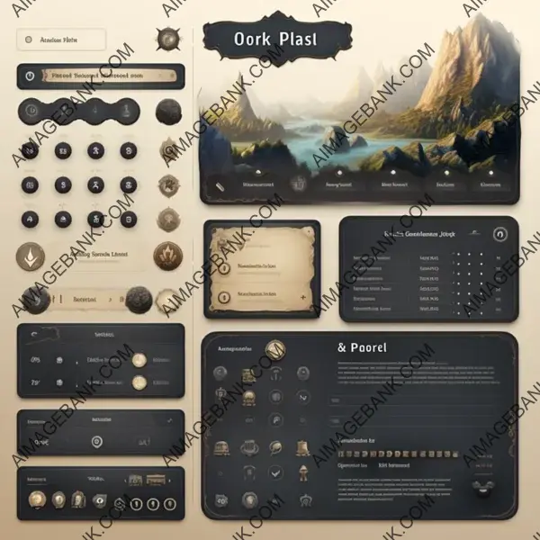 High-Fantasy Front-End UI Asset Pack