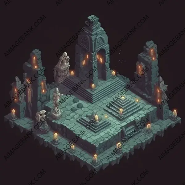 Isometric Perspective: Gaming Altar Icons