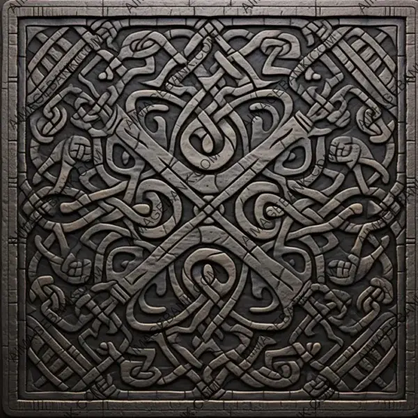 Geometric Viking Tile Texture: Game Art