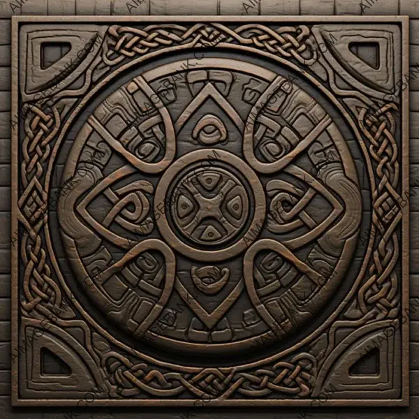 Viking Tile Texture: Geometric Design