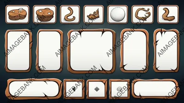 GUI Element: White Outlined Wooden Rectangle.