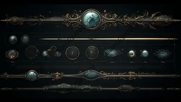 Fantasy UI Magic: Decorative Scroll Bar.