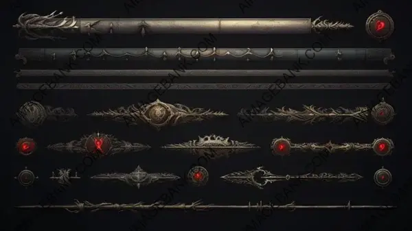 Dark Fantasy UI Artistry: Scroll Bar.