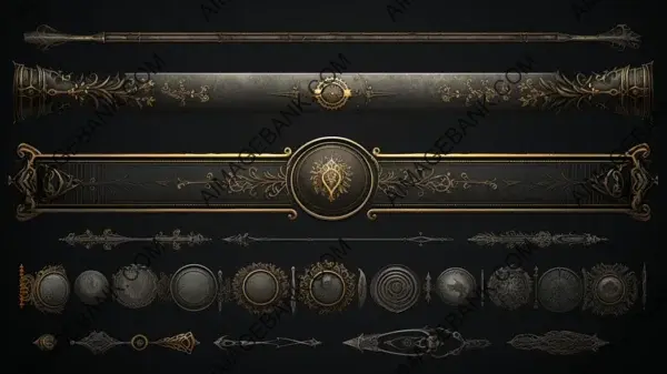 Dark Fantasy UI Artistry: Scroll Bar.