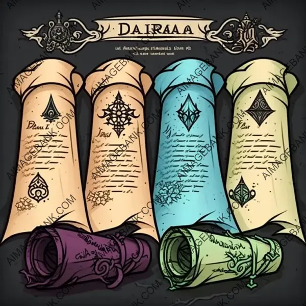 2D Parchment Scrolls: A Spectrum.