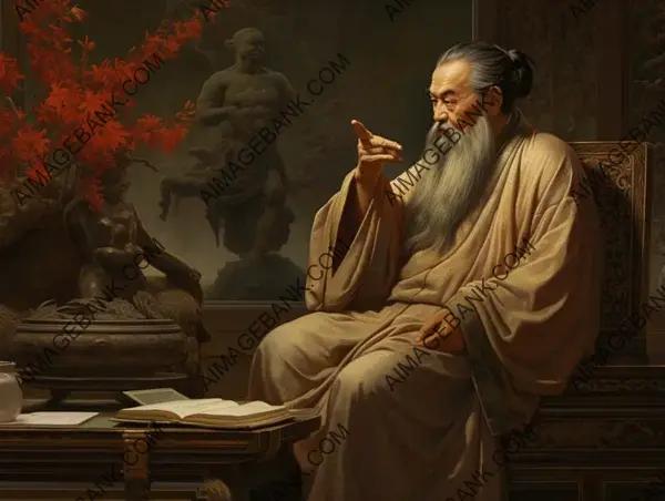 Confucius: Deep in Thought and Contemplation