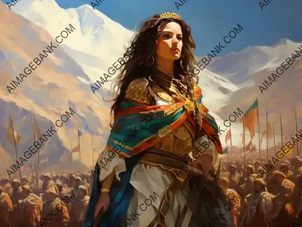 Captivating Depiction of Berber Queen Dihya&#8217;s Leadership