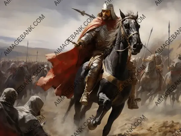 El Cid, the Christian Knight, Leading a Valiant Charge