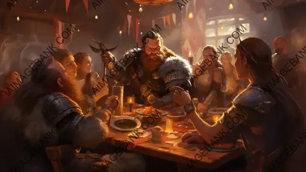 A Vibrant Viking Feast: Visualizing the Past