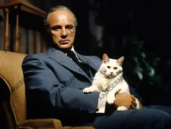 Marlon Brando&#8217;s Iconic Scene from &#8220;The Godfather&#8221; Captured in Vintage Glory