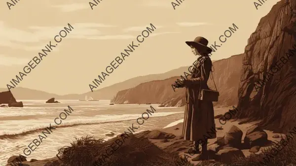 Mary Anning: Delving into the Fossil Record in Sepia Tones