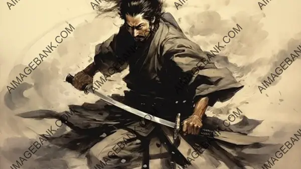 Miyamoto Musashi: A Samurai&#8217;s Battle of Wits in Sepia Glory