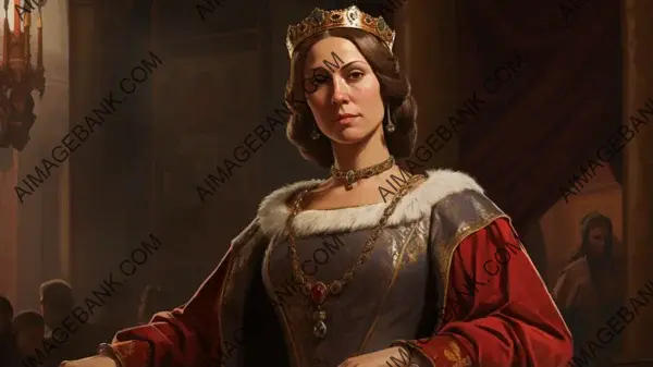 Queen Isabella of Castile: Depicted in Vintage Sepia