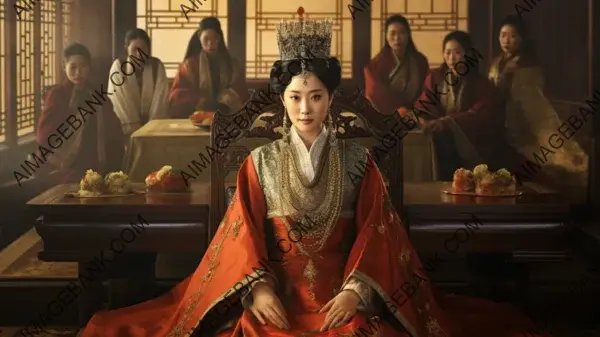 Queen Seondeok of Silla: Depicted in Vintage Sepia