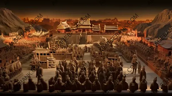 Reimagine a Scene from the Court of Emperor Qin Shi Huang: Imperial Grandeur