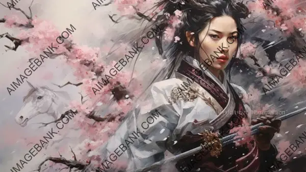 Onna-Bugeisha Warrior: Tomoe Gozen Defending Her Honor