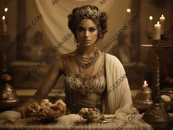 Sepia-Toned Capture: Roman Empress Vibia Sabina