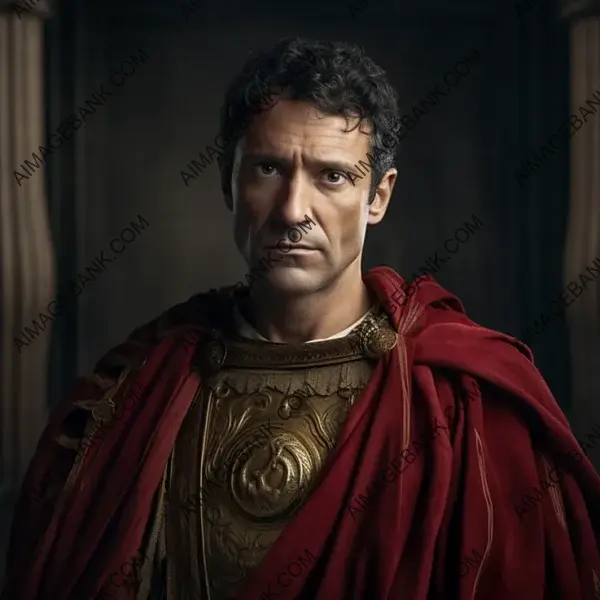 Middle-Aged Julius Caesar in Ultra High Definition