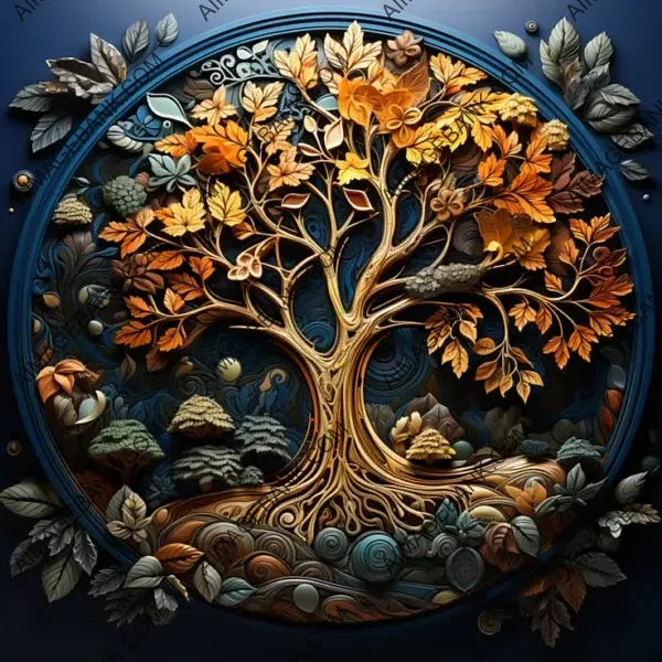 Exquisite Details of a Life-Showcasing Tree