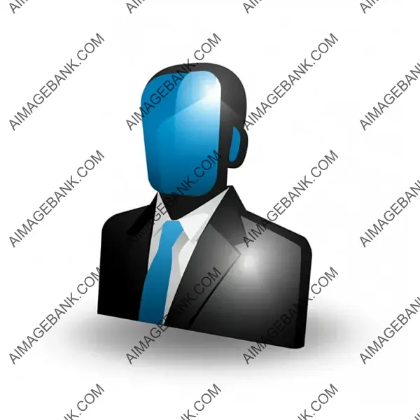 Minimalist LinkedIn Icon in 3D Rendering