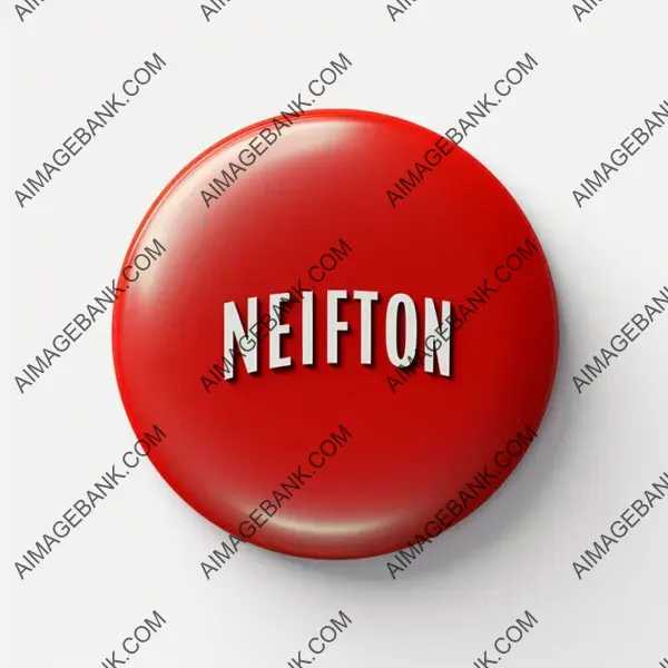 Minimalist 3D Netflix Icon Rendering