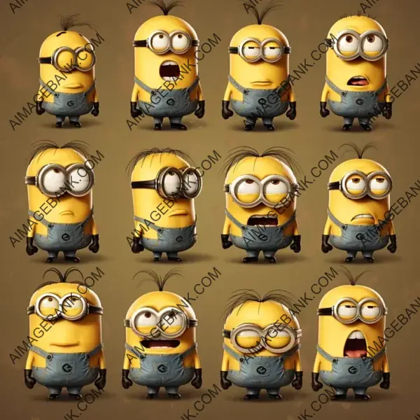 Minion Emoji Emotions: 8k