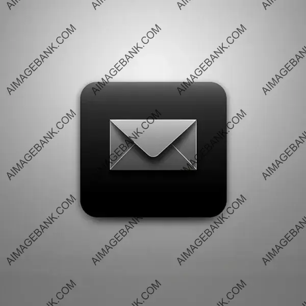 Minimalist Drawing Style: App Mail Phone Icon