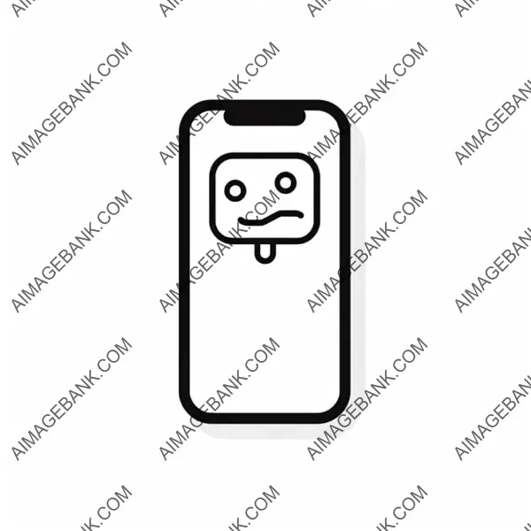 2D Lineal Vector Icon for Message on White