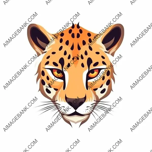 Cheetah head logo design