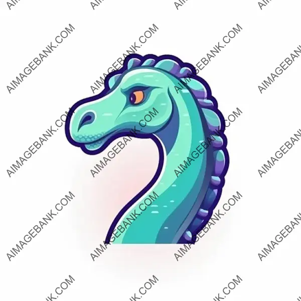 Diplodocus head logo design