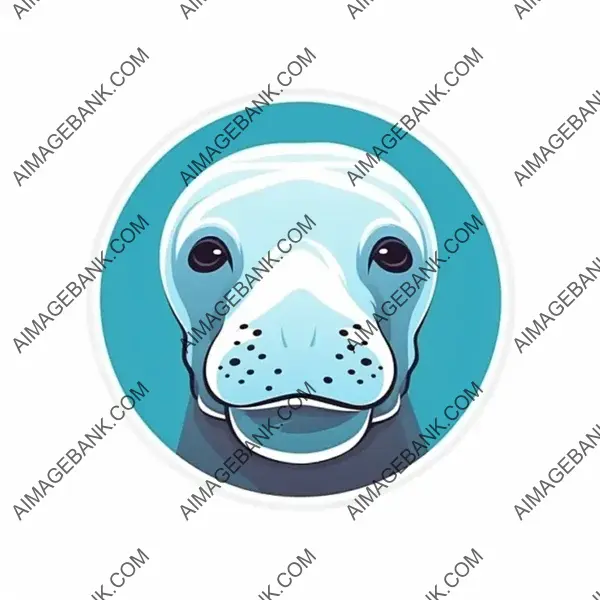 Elephant seal head logo design