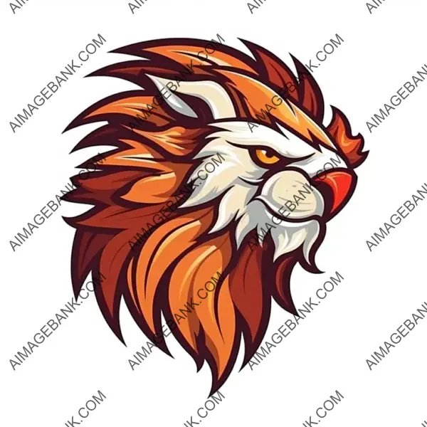 A fierce griffin head logo in a flat cartoon style.