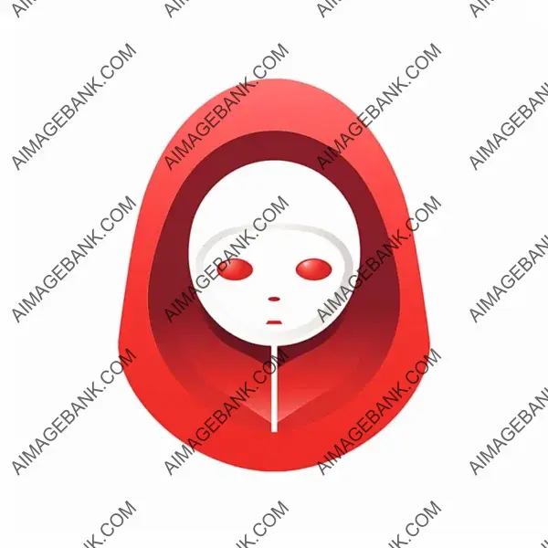 A protective jizo head logo with a flat design, inspired by Japanese mythology.