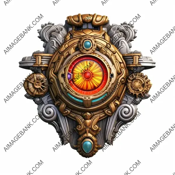 Time Stone-Themed Badge for 3D FPS Game