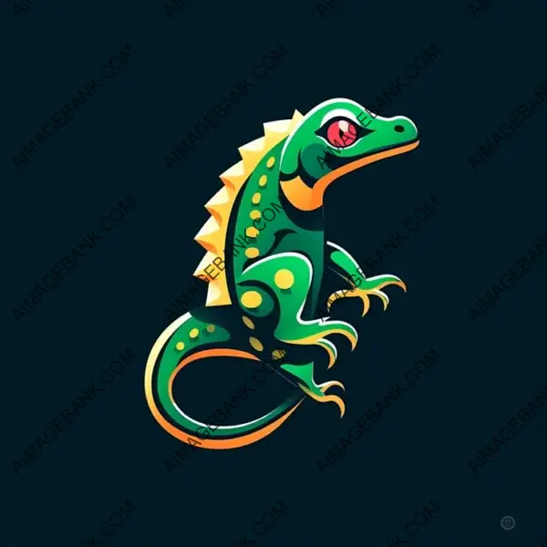 Playful Gecko Logo Illustration for Identity