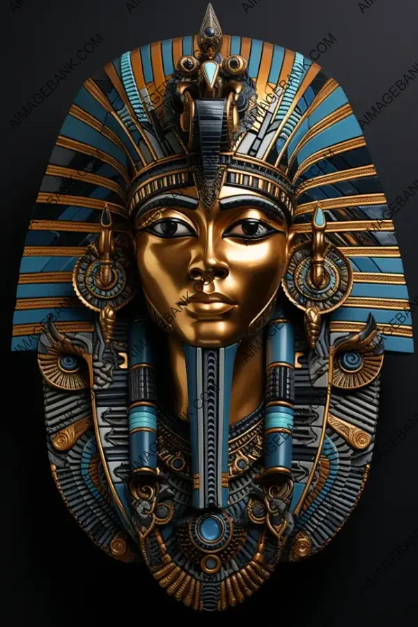 High Relief Egypt Sculptures with Beautiful Dark Background