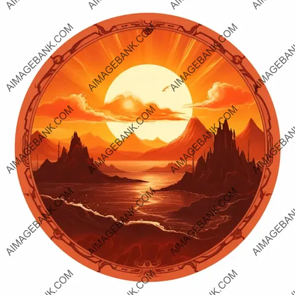 Icon Depicting the Setting Sun with World of Warcraft Allusion