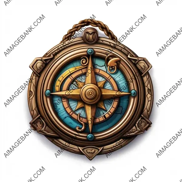 Luxurious Bronze Medallion Ornament for Adventurer