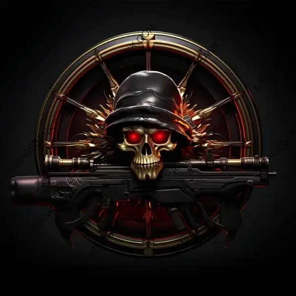 Iconic Badge with Wick Sniper Design