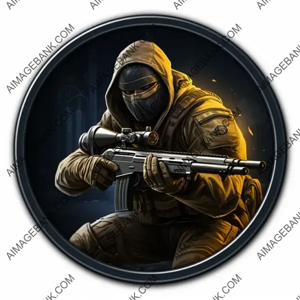 Badge Icon featuring Design Inspired by Wick Sniper